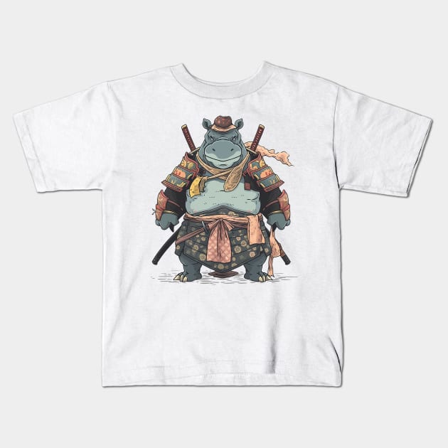 hippo Kids T-Shirt by fancy ghost